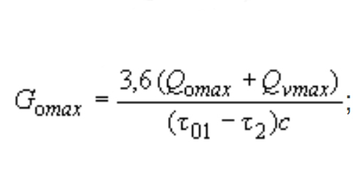 формула 5 СП 41-101-95 